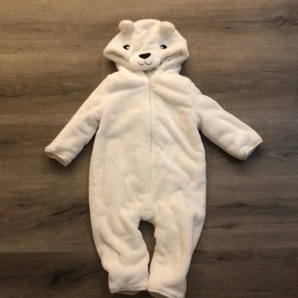 Super warm polar bear body suit